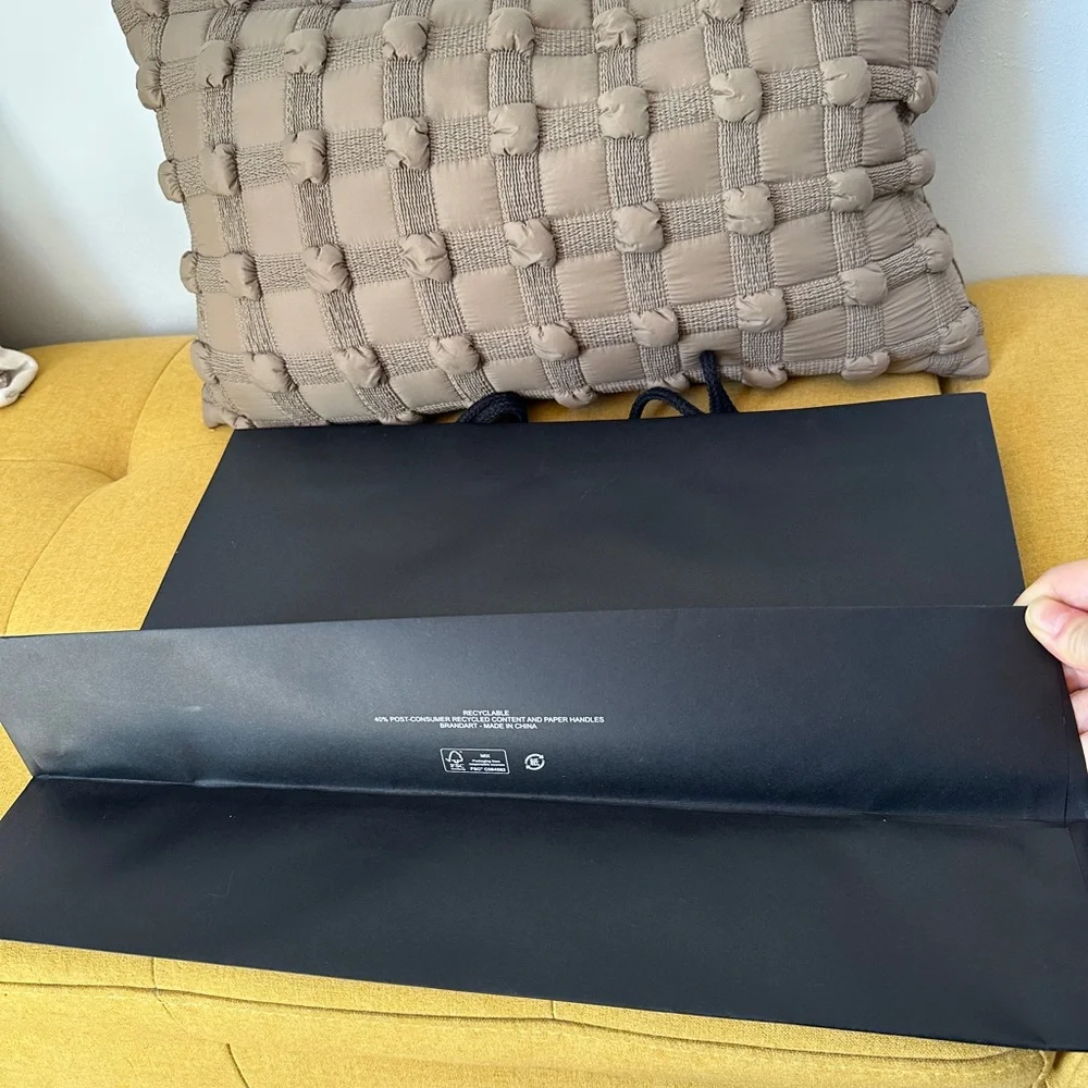 100% Authentic New Black Chanel Paper Shopping Bag - In Three Sizes